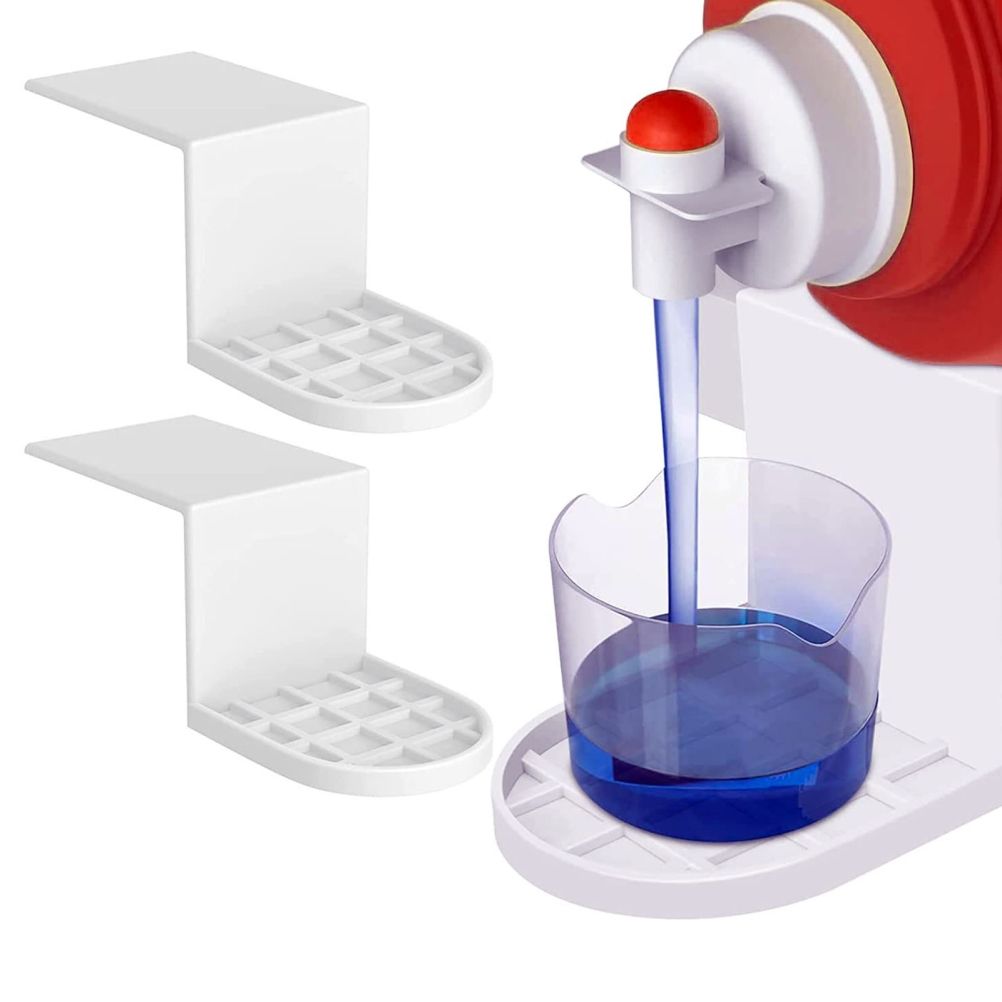 2 Pack Laundry Detergent Holder Detergent Cup Holder Drip Catcher Soap Tray Laundry Soap Dispenser for Fabric V1294-YM0523-10340780