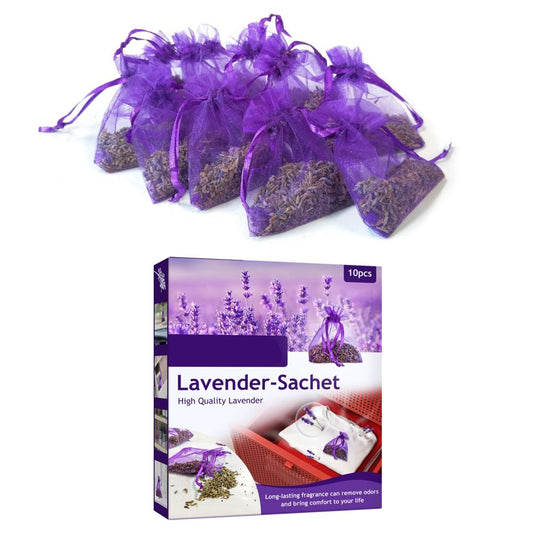 10 Pack Lavender Sachets for Drawers and Closets Perfect for Car Room Air Refreshing Fragrance Sachets Bag V1294-YM0523-10341007