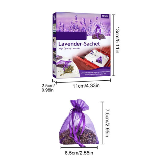 10 Pack Lavender Sachets for Drawers and Closets Perfect for Car Room Air Refreshing Fragrance Sachets Bag V1294-YM0523-10341007