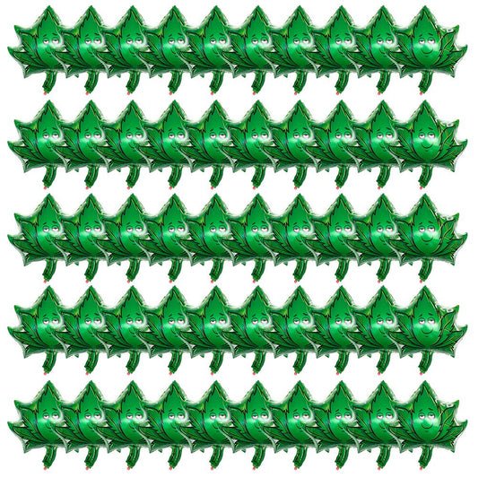 Weed Balloons Birthday Party Supplies Aluminum Foil Latex Balloon Weed Leaves Balloons Weed Party Decorations V1294-YM0523-10342041