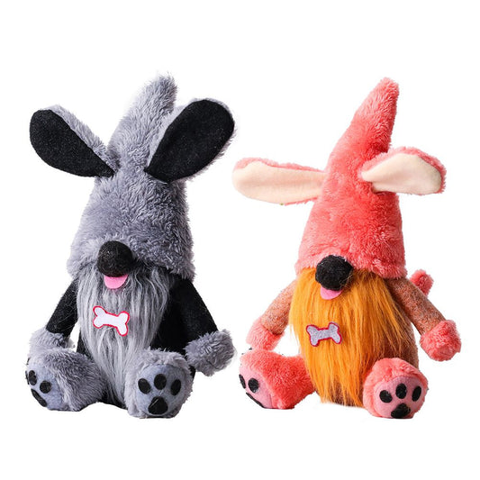2Pcs Dog Gnomes Dog Paws Bone Doll Swedish Tomte Ornament Plush Puppy Tiered Tray Decoration Home Kitchen V1294-YM0523-10342487