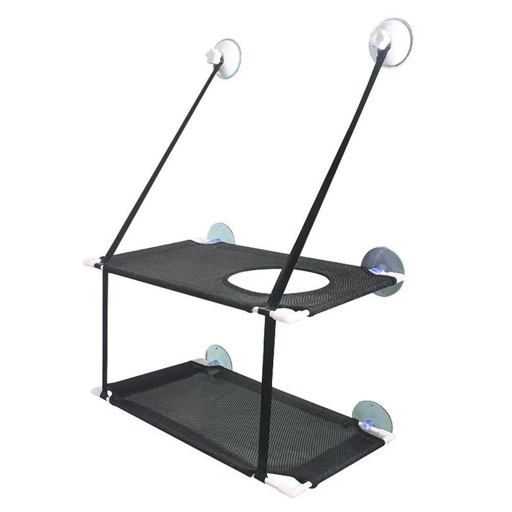 Double Layer Cat Window Hammock Cat Window Perch Strong Suction Cups Cat Hammock for Window Kitty Sunny Seat V1294-YM0523-10342740