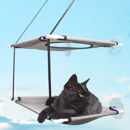 Double Layer Cat Window Hammock Cat Window Perch Strong Suction Cups Cat Hammock for Window Kitty Sunny Seat V1294-YM0523-10342740