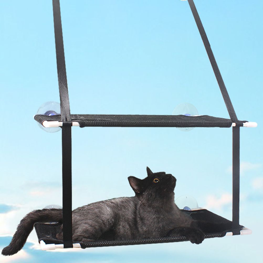 Double Layer Cat Window Hammock Cat Window Perch Strong Suction Cups Cat Hammock for Window Kitty Sunny Seat V1294-YM0523-10342740