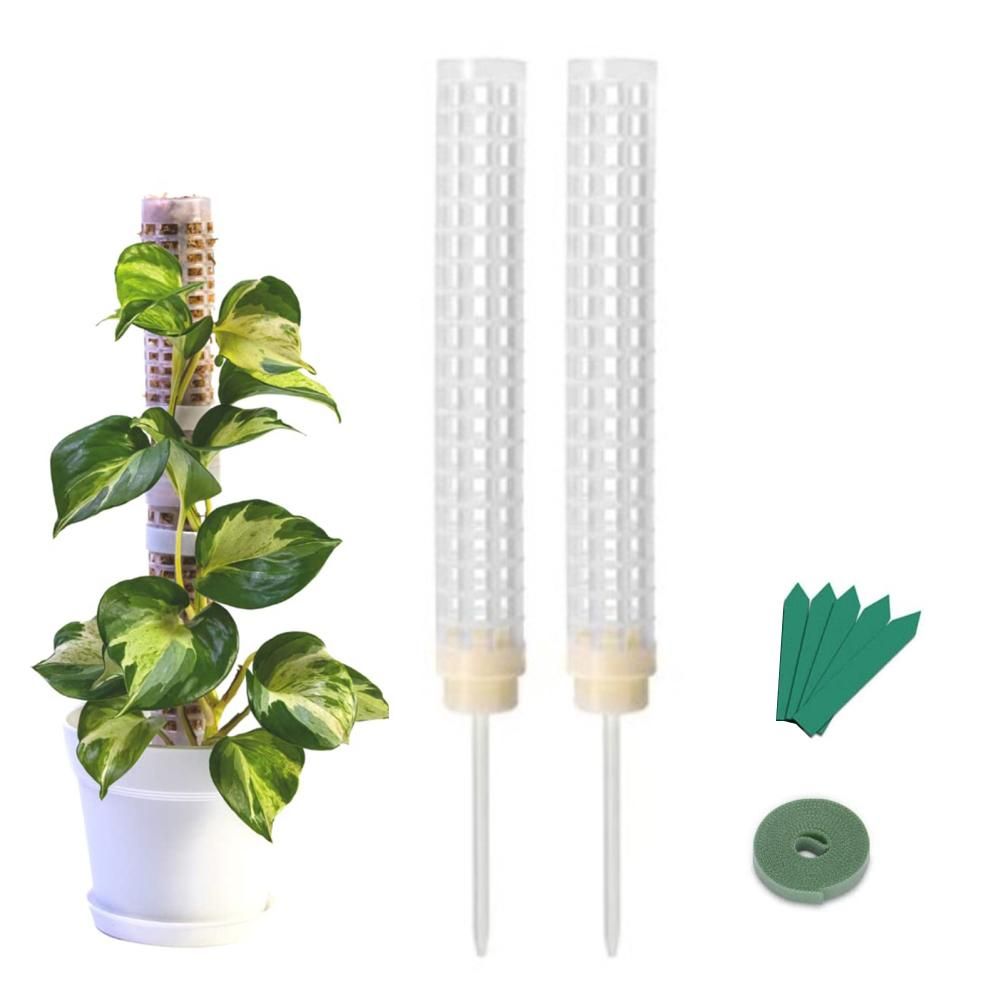 Moss Pole 25cm Plastics Coir Moss Totem Pole Stick for Plant Stakes and Supports Climbing Indoor Plants V1294-YM0523-10342811