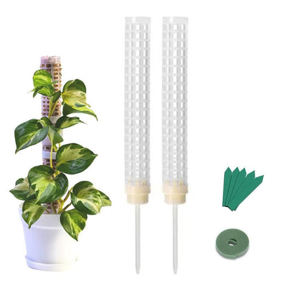 Moss Pole 25cm Plastics Coir Moss Totem Pole Stick for Plant Stakes and Supports Climbing Indoor Plants V1294-YM0523-10342811