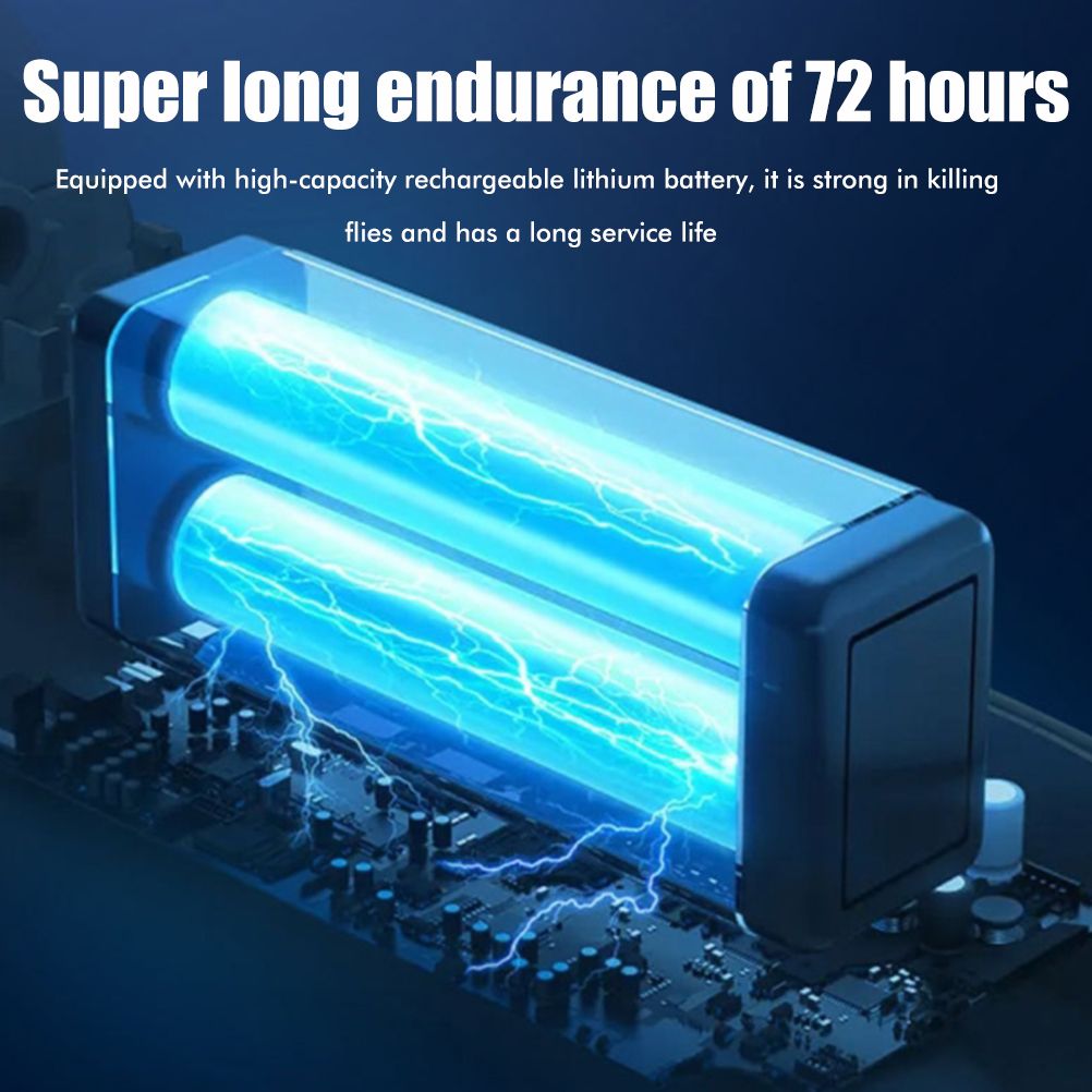 Electric Automatic Rotating Fly Trap Rechargeable Powerful Household Fly Trap for Family Indoor Use V1294-YM0523-10342881