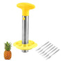 Kitchen Pineapple Corer and Slicing Tool Stainless Steel Pineapple Cutter with Forks for Easy Core Removal V1294-YM0523-10342965