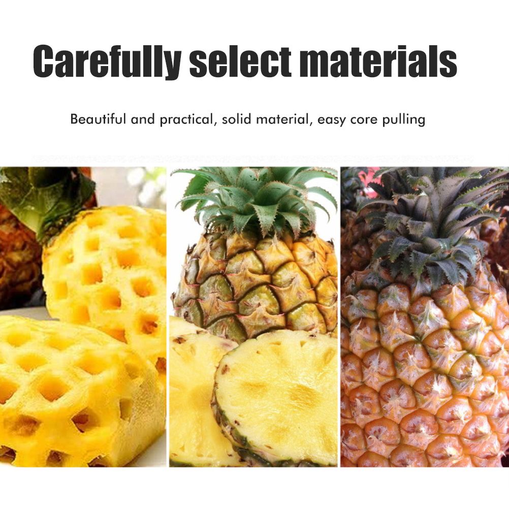 Kitchen Pineapple Corer and Slicing Tool Stainless Steel Pineapple Cutter with Forks for Easy Core Removal V1294-YM0523-10342965