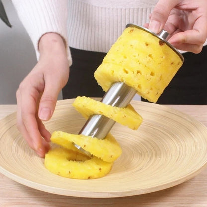 Kitchen Pineapple Corer and Slicing Tool Stainless Steel Pineapple Cutter with Forks for Easy Core Removal V1294-YM0523-10342965