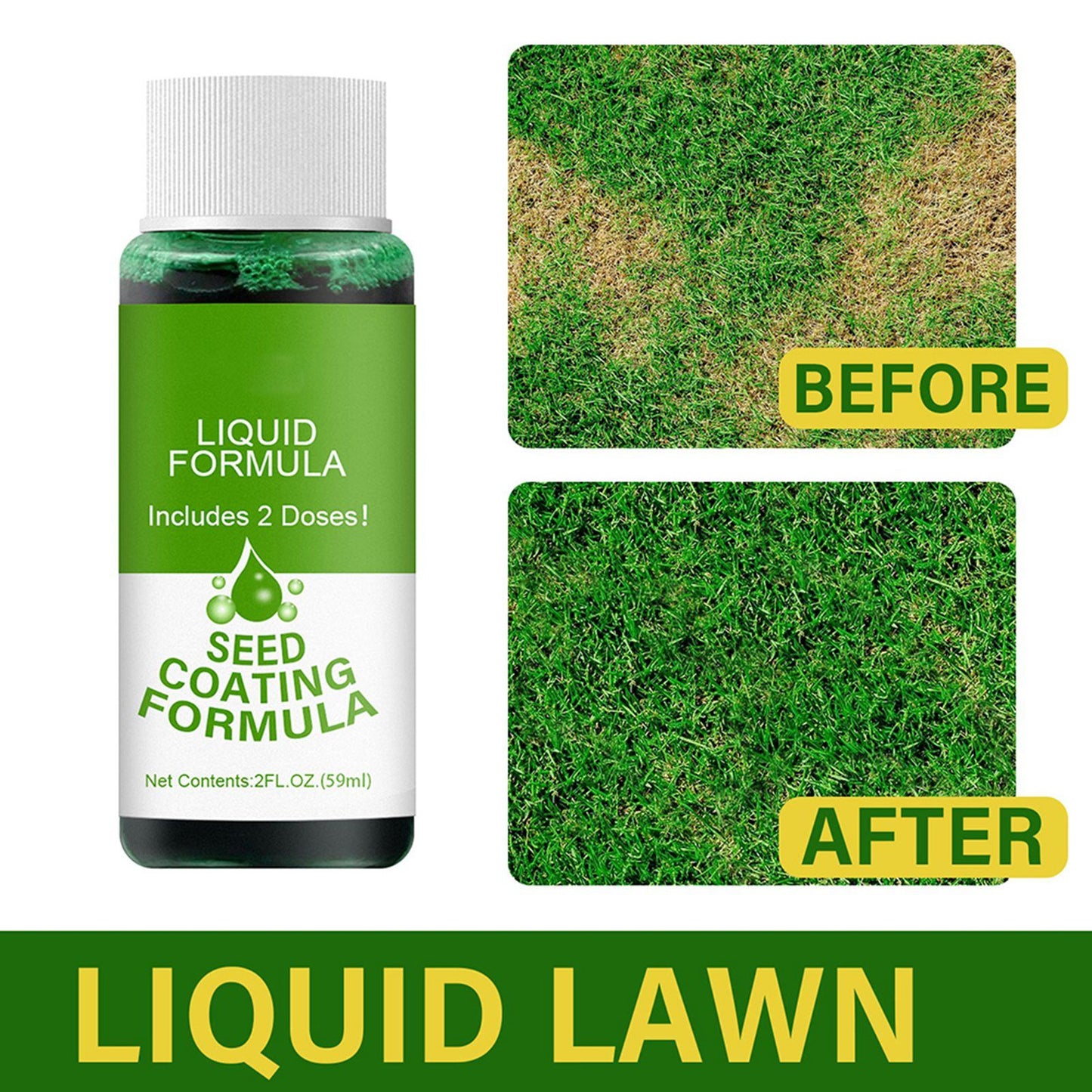 2 Pack Lawn Liquid Home Garden Courtyard Lawn Greening Agent V1294-YM0523-10342995