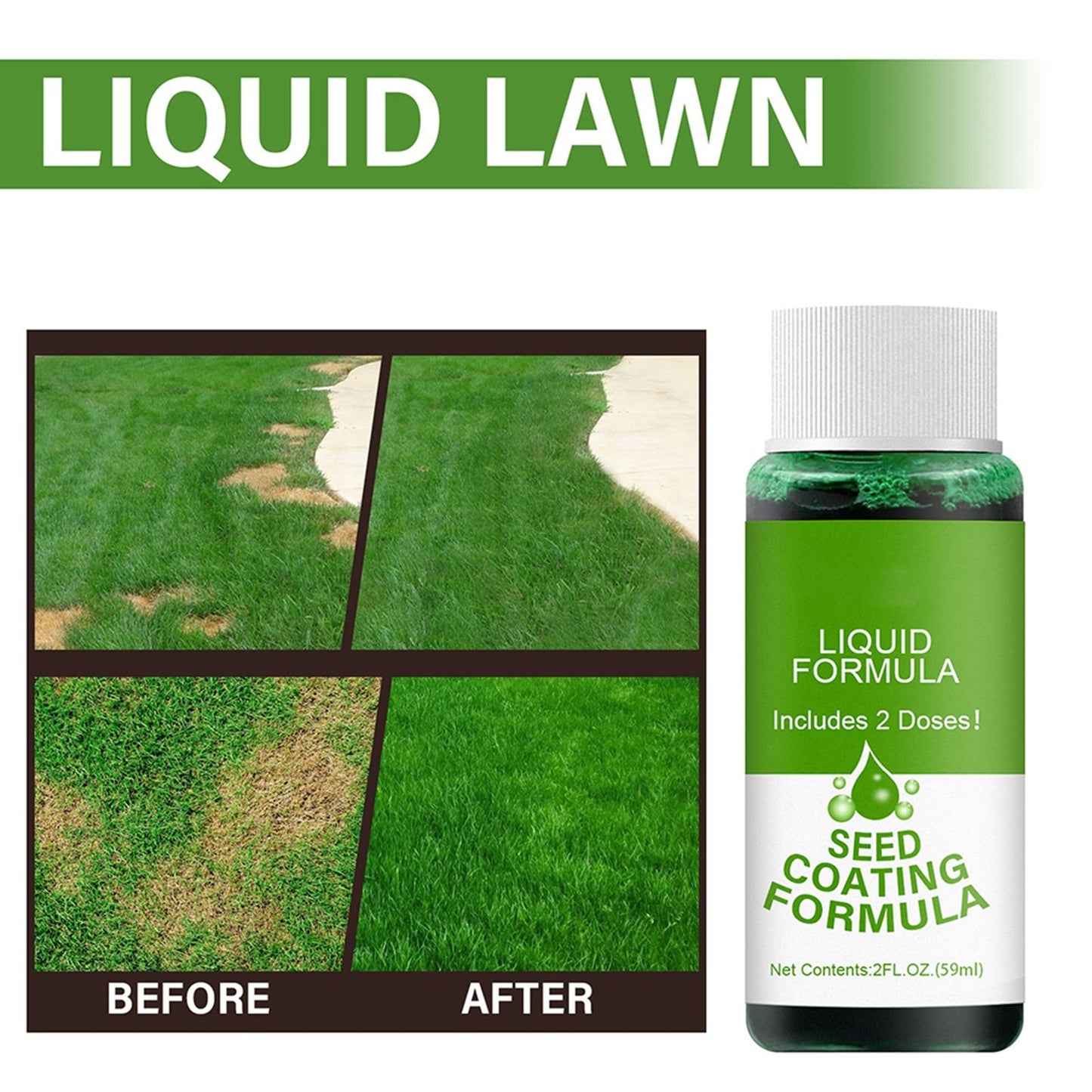 2 Pack Lawn Liquid Home Garden Courtyard Lawn Greening Agent V1294-YM0523-10342995