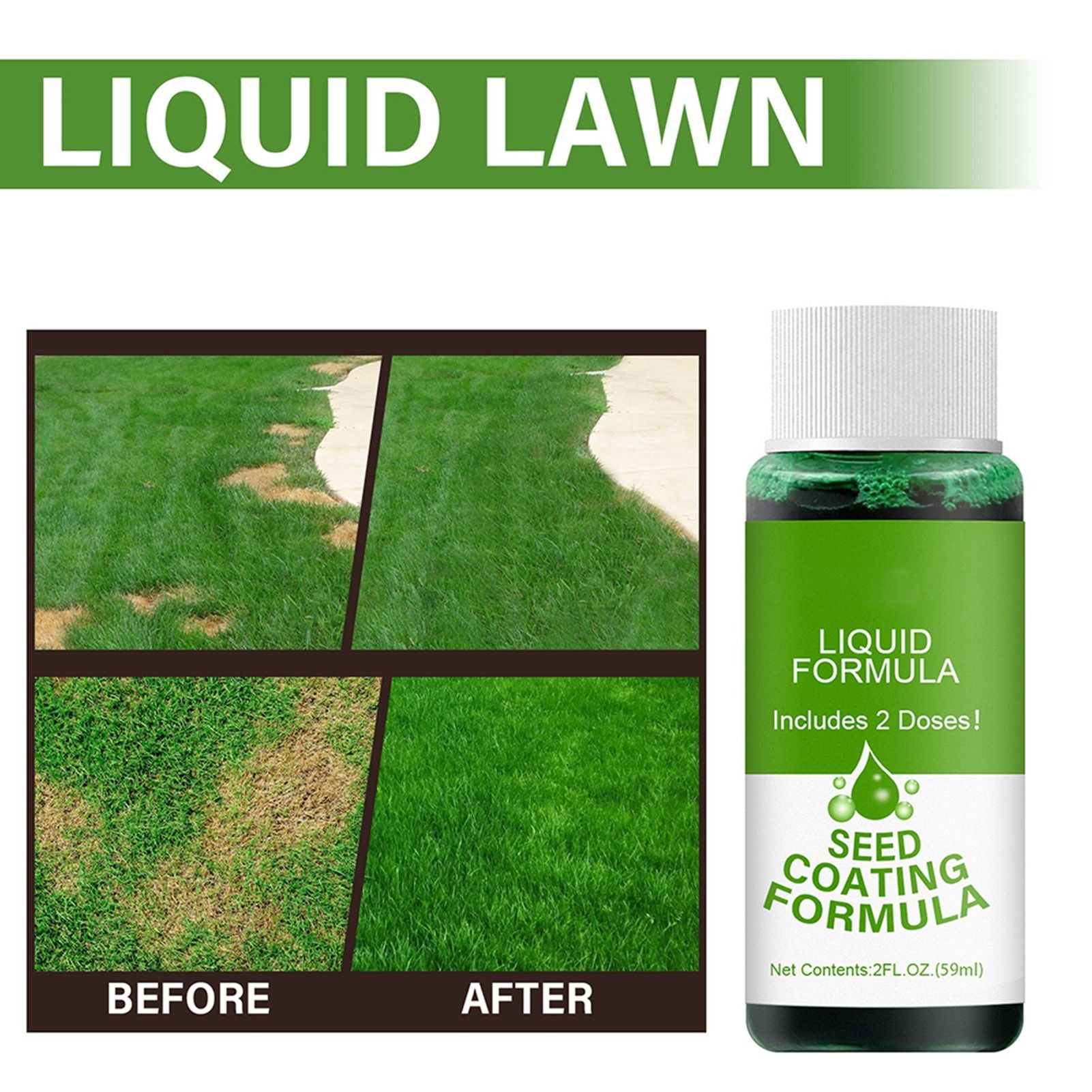 2 Pack Lawn Liquid Home Garden Courtyard Lawn Greening Agent V1294-YM0523-10342995