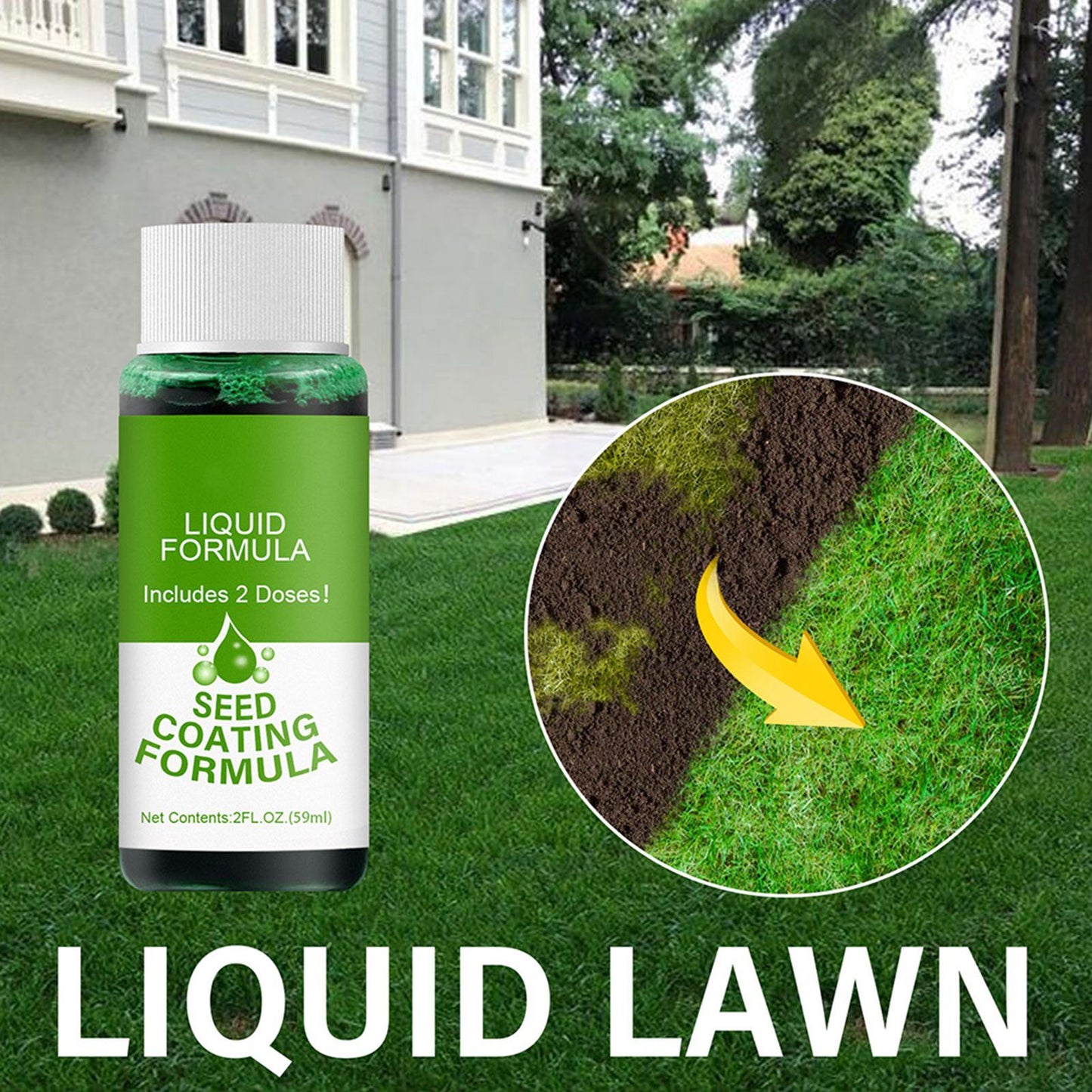 2 Pack Lawn Liquid Home Garden Courtyard Lawn Greening Agent V1294-YM0523-10342995