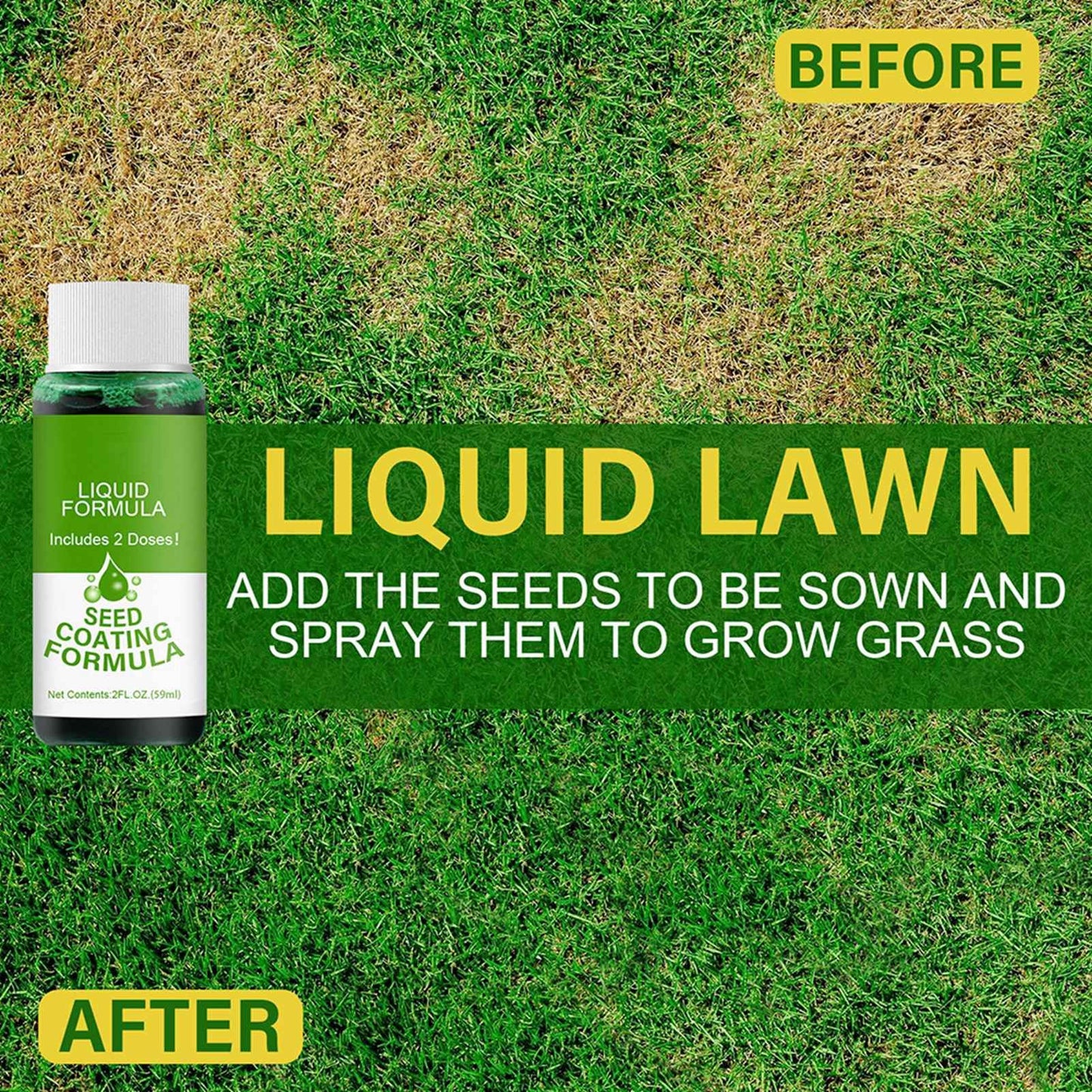 2 Pack Lawn Liquid Home Garden Courtyard Lawn Greening Agent V1294-YM0523-10342995
