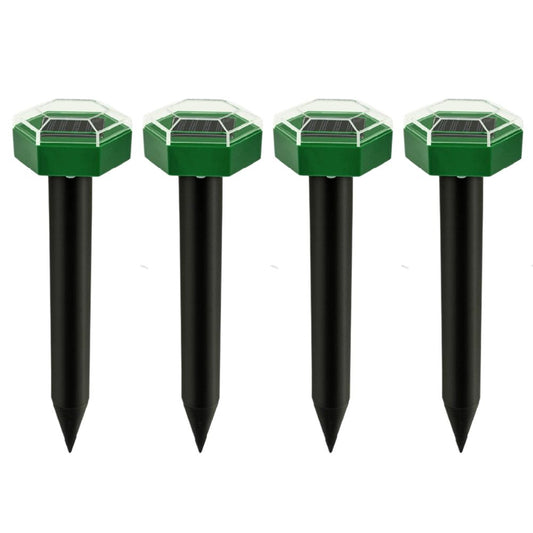 4Pcs Solar Mole Repellent Ultrasonic Outdoor Waterproof Sonic Deterrent Mole Stopper Rodent Gopher Chaser for V1294-YM0523-10343976