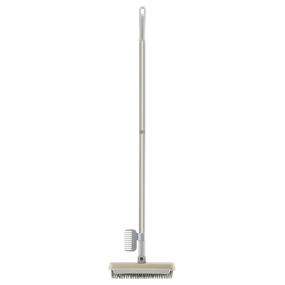 2 in 1 Floor Brush Scrub Brush Cleaning Brush with Adjustable Long Handle Bathroom Kitchen Floor Crevice V1294-YM0523-10344448