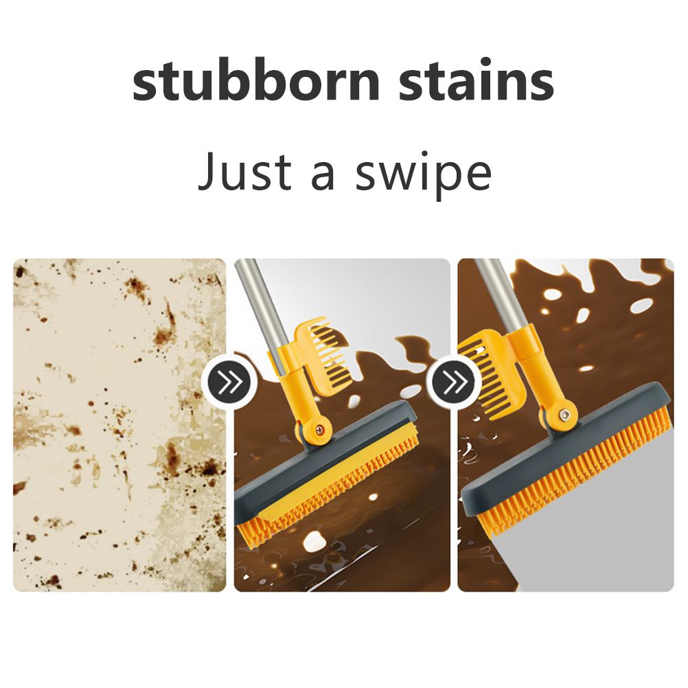 2 in 1 Floor Brush Scrub Brush Cleaning Brush with Adjustable Long Handle Bathroom Kitchen Floor Crevice V1294-YM0523-10344448