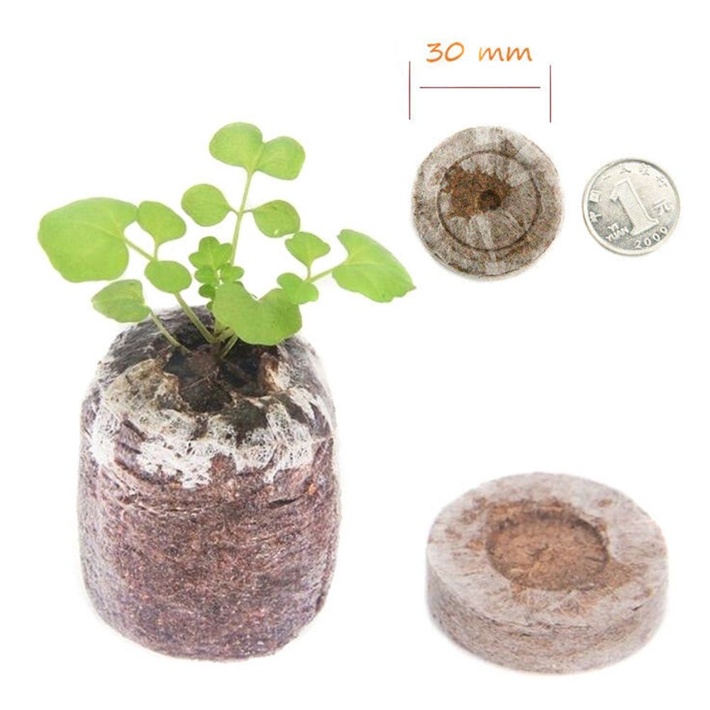Seed Starter Soil Plugs Plant Fiber Nursery Blocks Peat Soil Pellets V1294-YM0523-190513XA09-1
