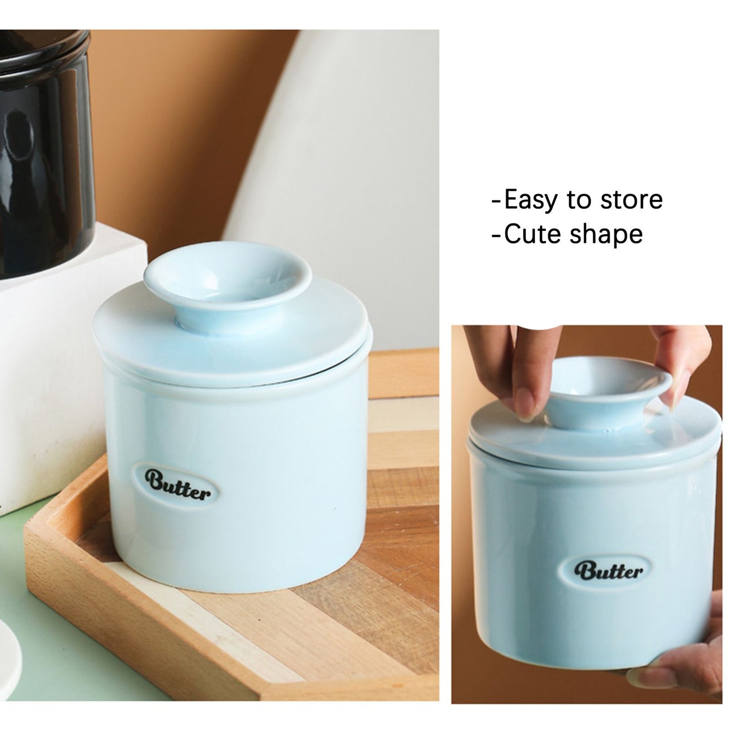 Ceramic Butter Jar Cheese Jar V1294-YM0523-210114TW01-2