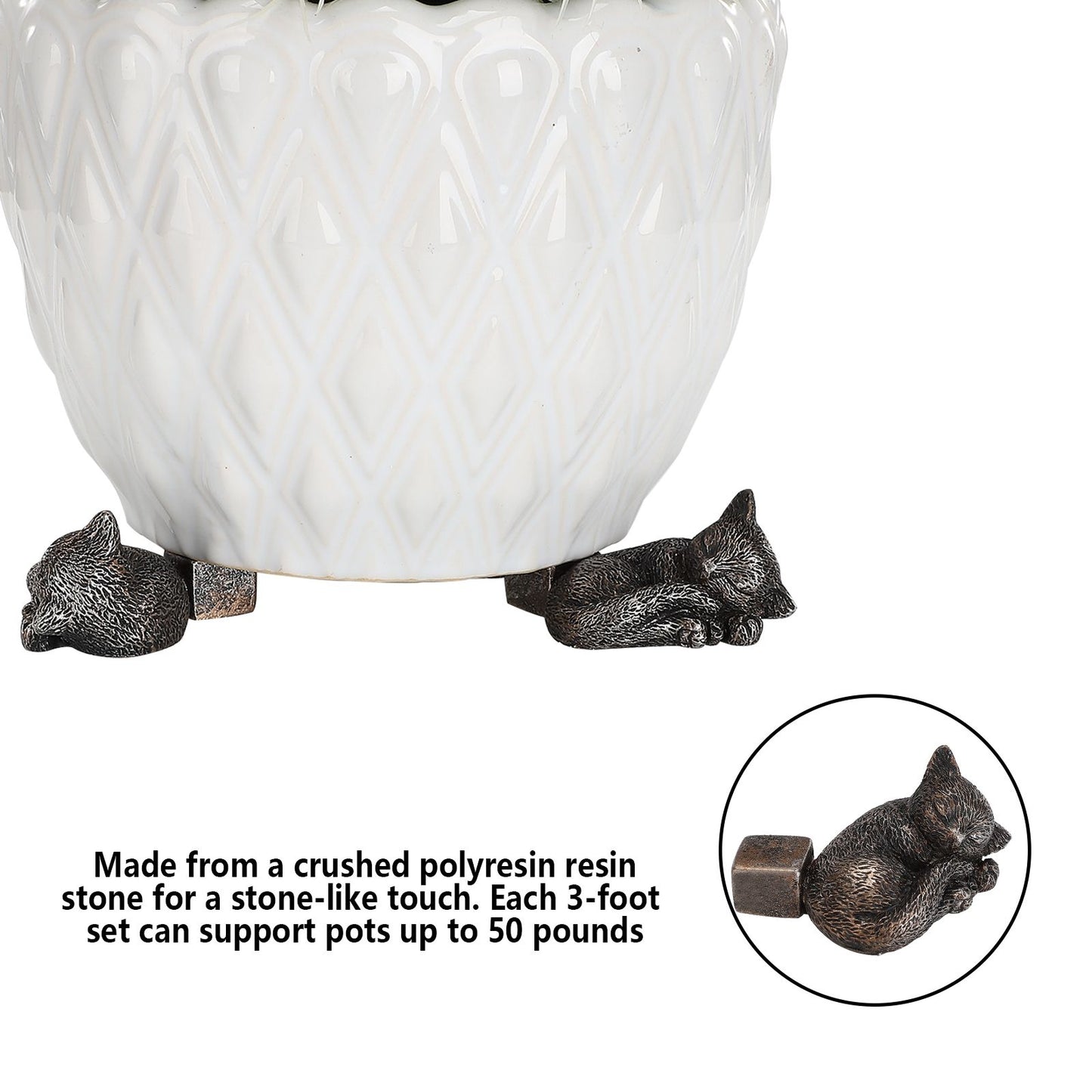 Flowerpot Feet Ventilate Rot Proof Root Raised Flowerpot Feet for Home Gardening V1294-YM0523-210823LD05-3