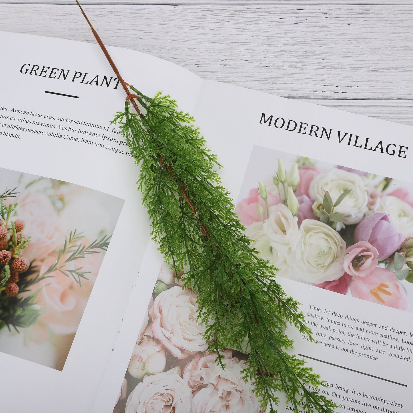 Simulation of Cypress Branches Leaves Simulation Plants for Home Decoration V1294-YM0523-210924SH04-2