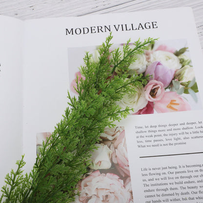 Simulation of Cypress Branches Leaves Simulation Plants for Home Decoration V1294-YM0523-210924SH04-2