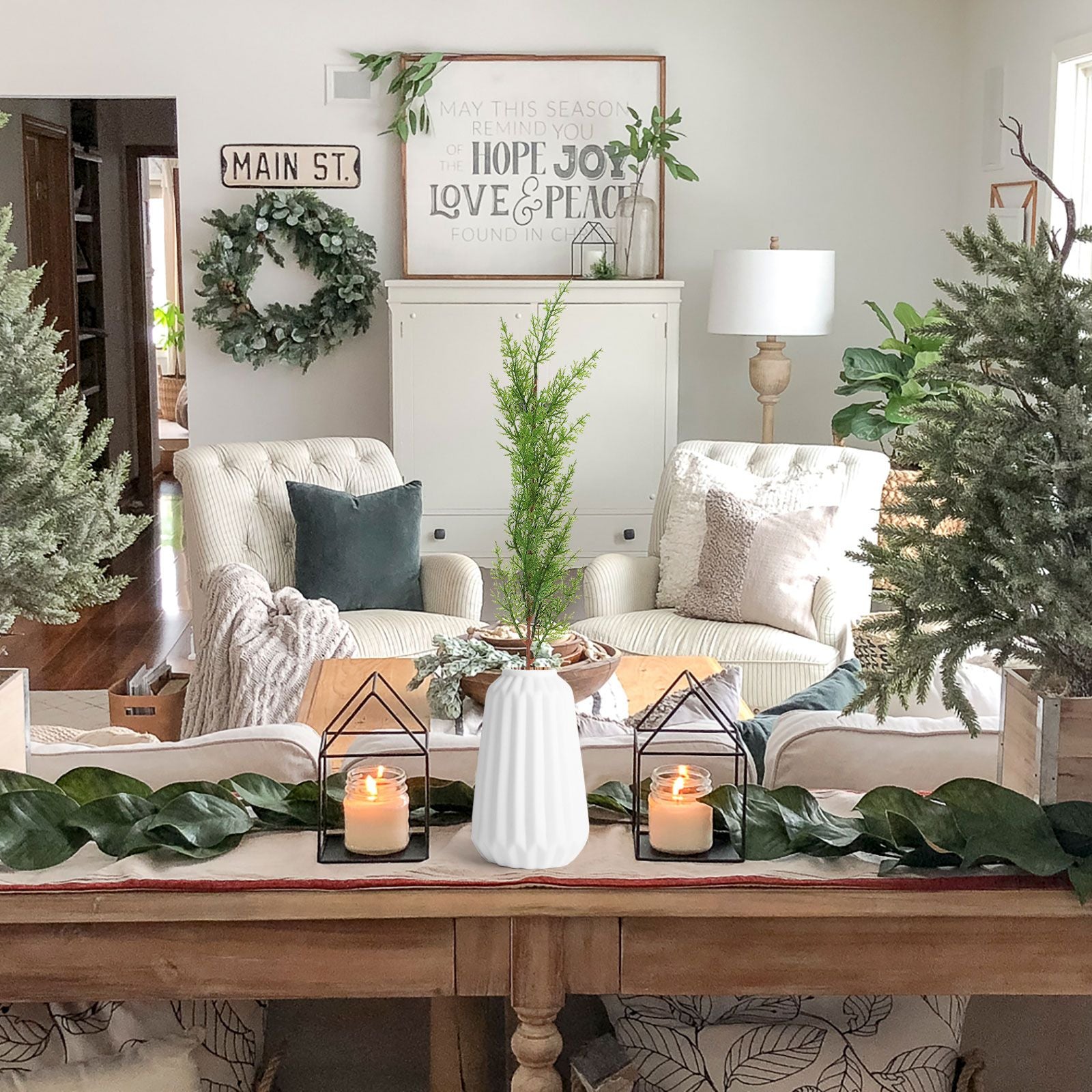 Simulation of Cypress Branches Leaves Simulation Plants for Home Decoration V1294-YM0523-210924SH0432