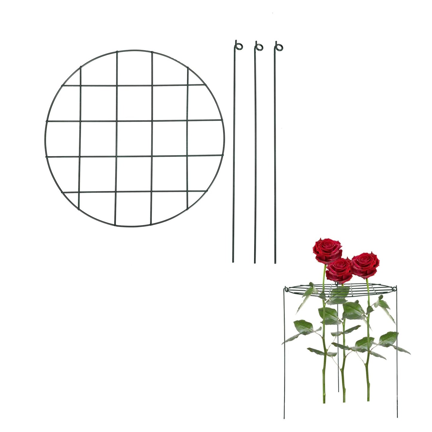 Garden Grid Shaped Iron Metal Plant Stand Strawberry Stand Plant Support Stake V1294-YM0523-211007QY01