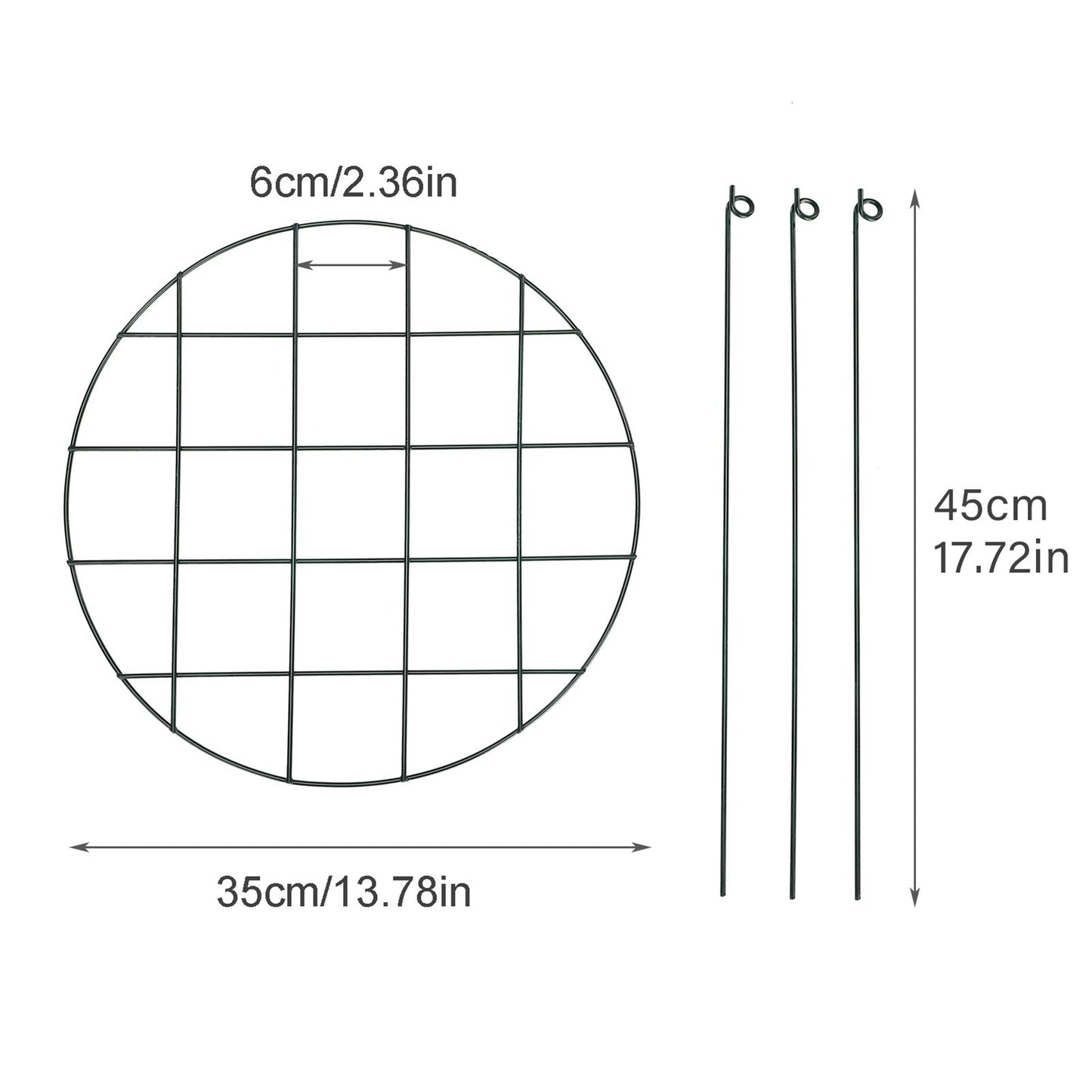Garden Grid Shaped Iron Metal Plant Stand Strawberry Stand Plant Support Stake V1294-YM0523-211007QY01