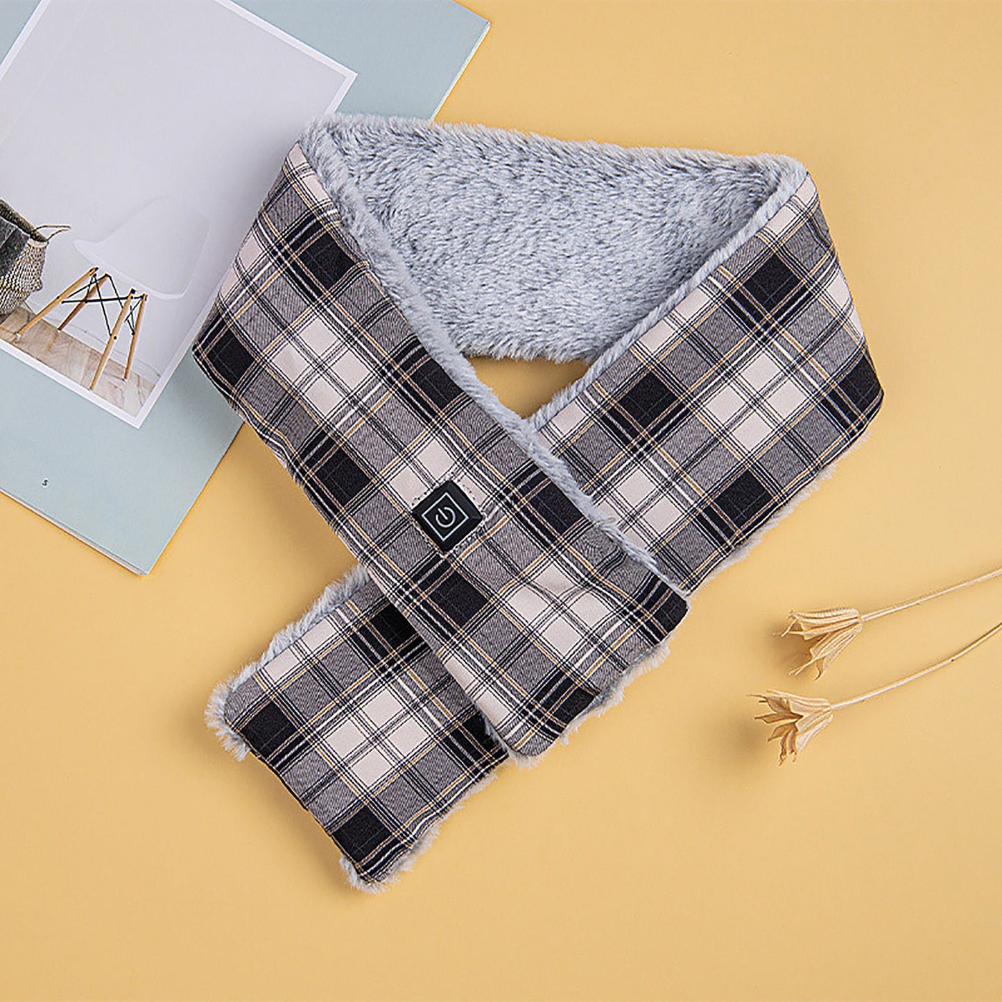 Intelligent USB Charging Heating Scarf Three Grade Temperature Adjustment Plush Neck Protection Fashion V1294-YM0523-211012YA04-1