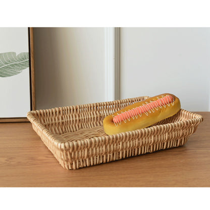 Rattan Storage Basket Basket Woven Snacks Fruit Basket Stackable Woven Bread Basket V1294-YM0523-211018DY01-1