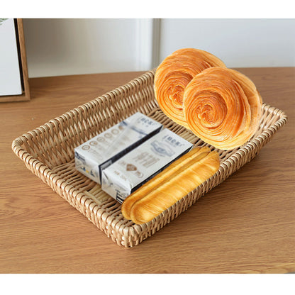Rattan Storage Basket Basket Woven Snacks Fruit Basket Stackable Woven Bread Basket V1294-YM0523-211018DY01-1