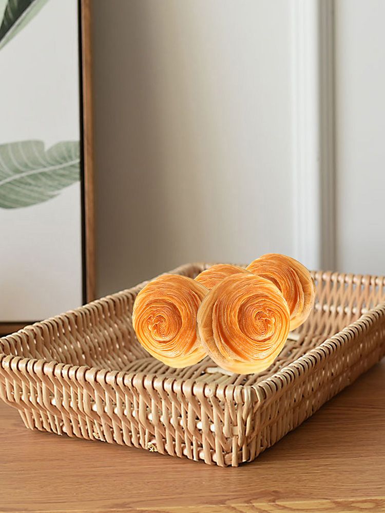 Rattan Storage Basket Basket Woven Snacks Fruit Basket Stackable Woven Bread Basket V1294-YM0523-211018DY01-1