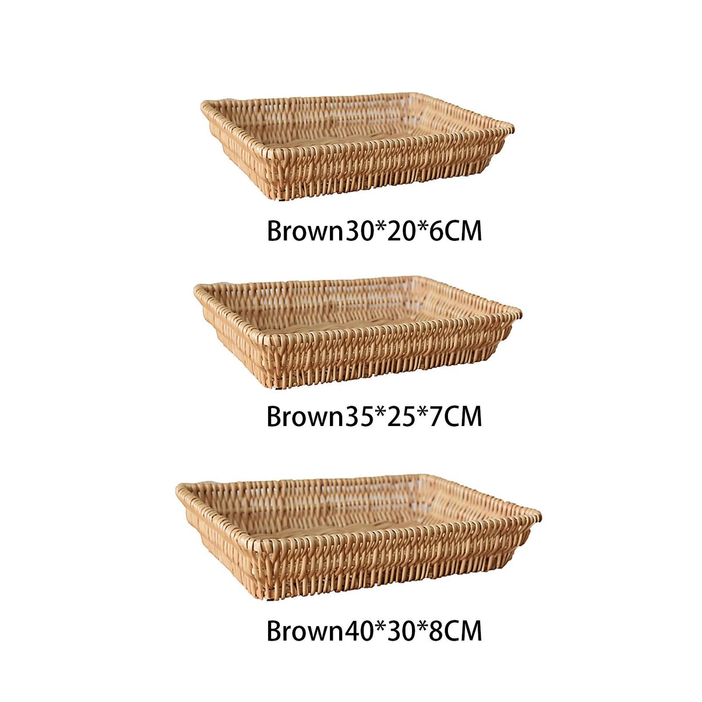 Rattan Storage Basket Basket Woven Snacks Fruit Basket Stackable Woven Bread Basket V1294-YM0523-211018DY01-1
