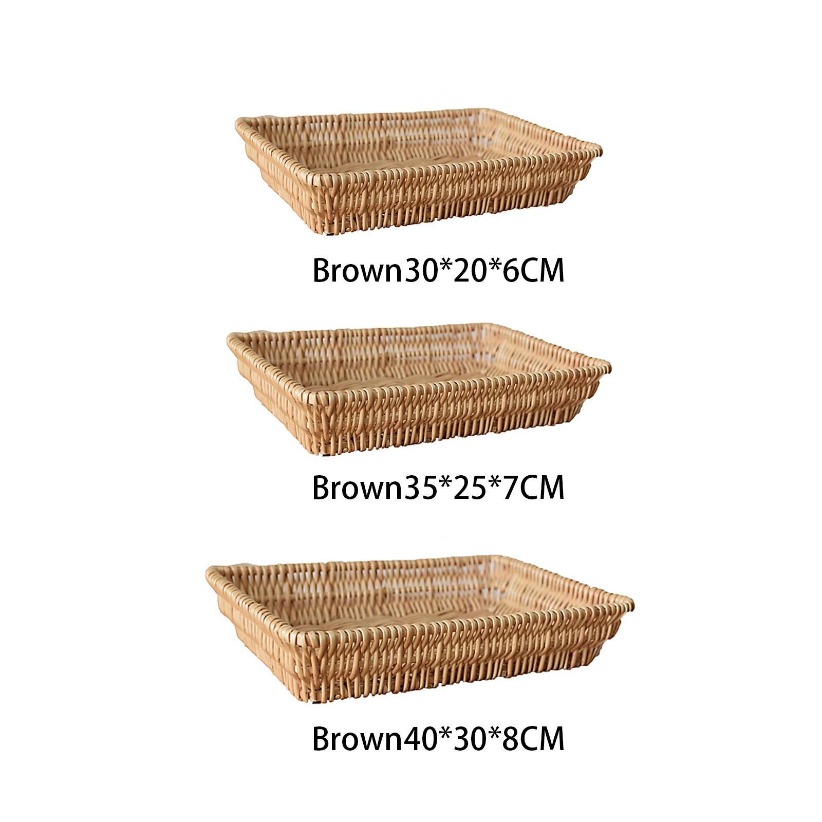 Rattan Storage Basket Basket Woven Snacks Fruit Basket Stackable Woven Bread Basket V1294-YM0523-211018DY01-1