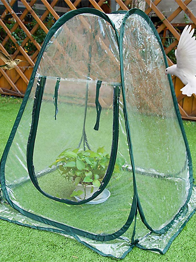 Foldable Portable Mini Home Garden Greenhouse Succulent Flower Warm Cover Windproof Rainproof Greenhouse V1294-YM0523-211018XY02
