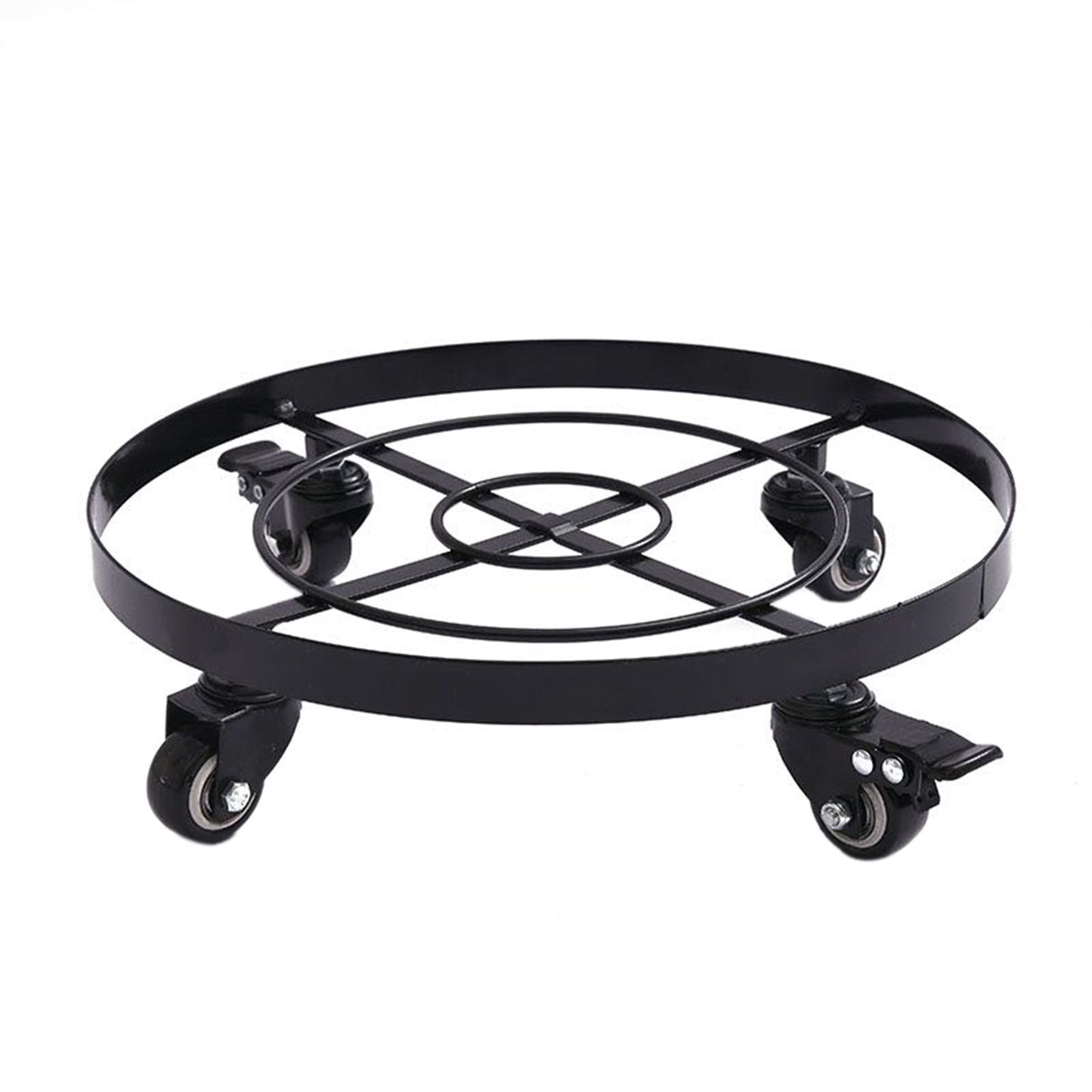 Mobile Flower Stand with Universal Wheels Metal Movable Flower Pot Stand V1294-YM0523-211019LW07-1