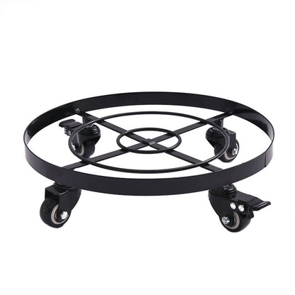 Mobile Flower Stand with Universal Wheels Metal Movable Flower Pot Stand V1294-YM0523-211019LW07-1
