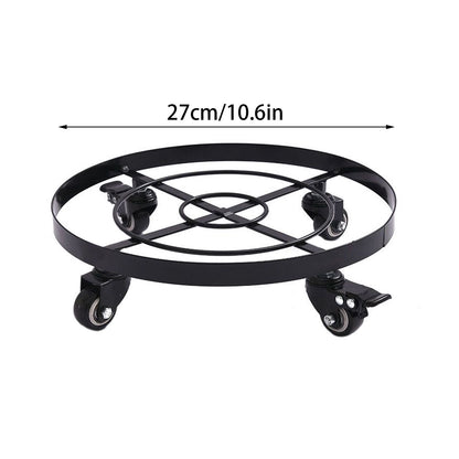 Mobile Flower Stand with Universal Wheels Metal Movable Flower Pot Stand V1294-YM0523-211019LW07-1