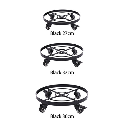 Mobile Flower Stand with Universal Wheels Metal Movable Flower Pot Stand V1294-YM0523-211019LW07-1