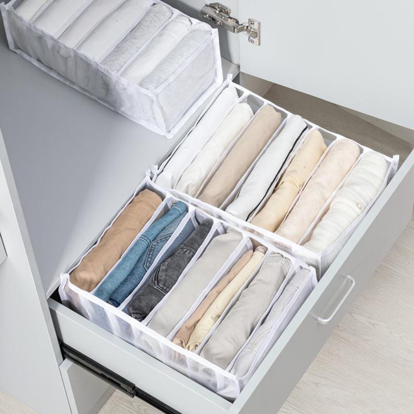 Wardrobe Clothes Organizer Foldable Drawer Clothes Compartment Storage Box for Bedroom Dorm Room V1294-YM0523-211019YA03-1