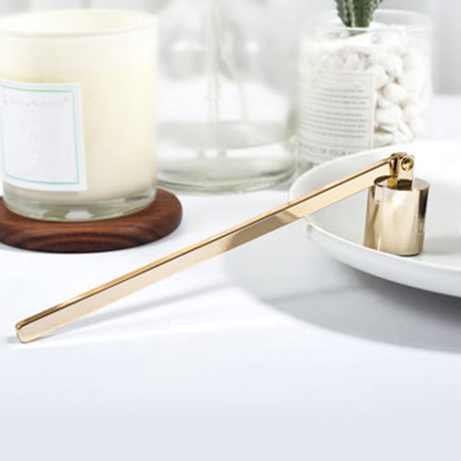 Candle Wick Snuffer Stainless Steel Wick Flame Snuffer Vintage Extinguisher with Long Handle V1294-YM0523-211020XU02-3