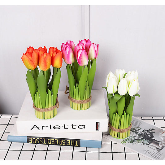 12 Head Tianshan Potting Room Fake Flower Simulation Table Flower Decoration Flowers Floral Arrangement V1294-YM0523-211023LW05-5