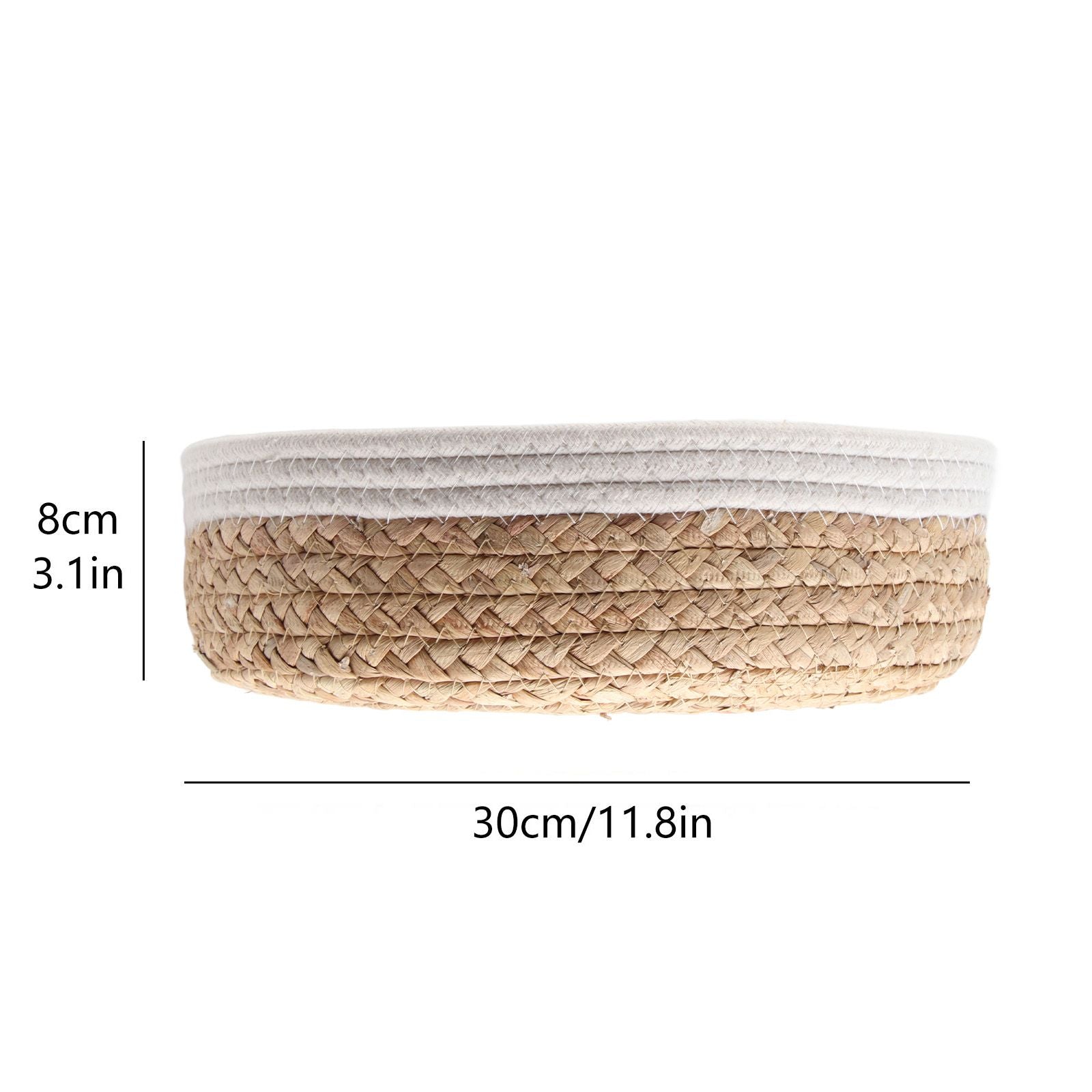Woven Storage Basket Cloth Lining Rectangular Decorative Organizer Bins for Clothes Toy V1294-YM0523-220113JY01-5