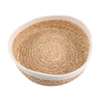 Woven Storage Basket Cloth Lining Rectangular Decorative Organizer Bins for Clothes Toy V1294-YM0523-220113JY01-5