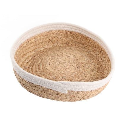 Woven Storage Basket Cloth Lining Rectangular Decorative Organizer Bins for Clothes Toy V1294-YM0523-220113JY01-5