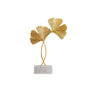 Ginkgo Leaf Ornaments Iron Ginkgo Leaf Craft Decoration with Sturdy Marble Base for Home Decor V1294-YM0523-220119HJ01-2
