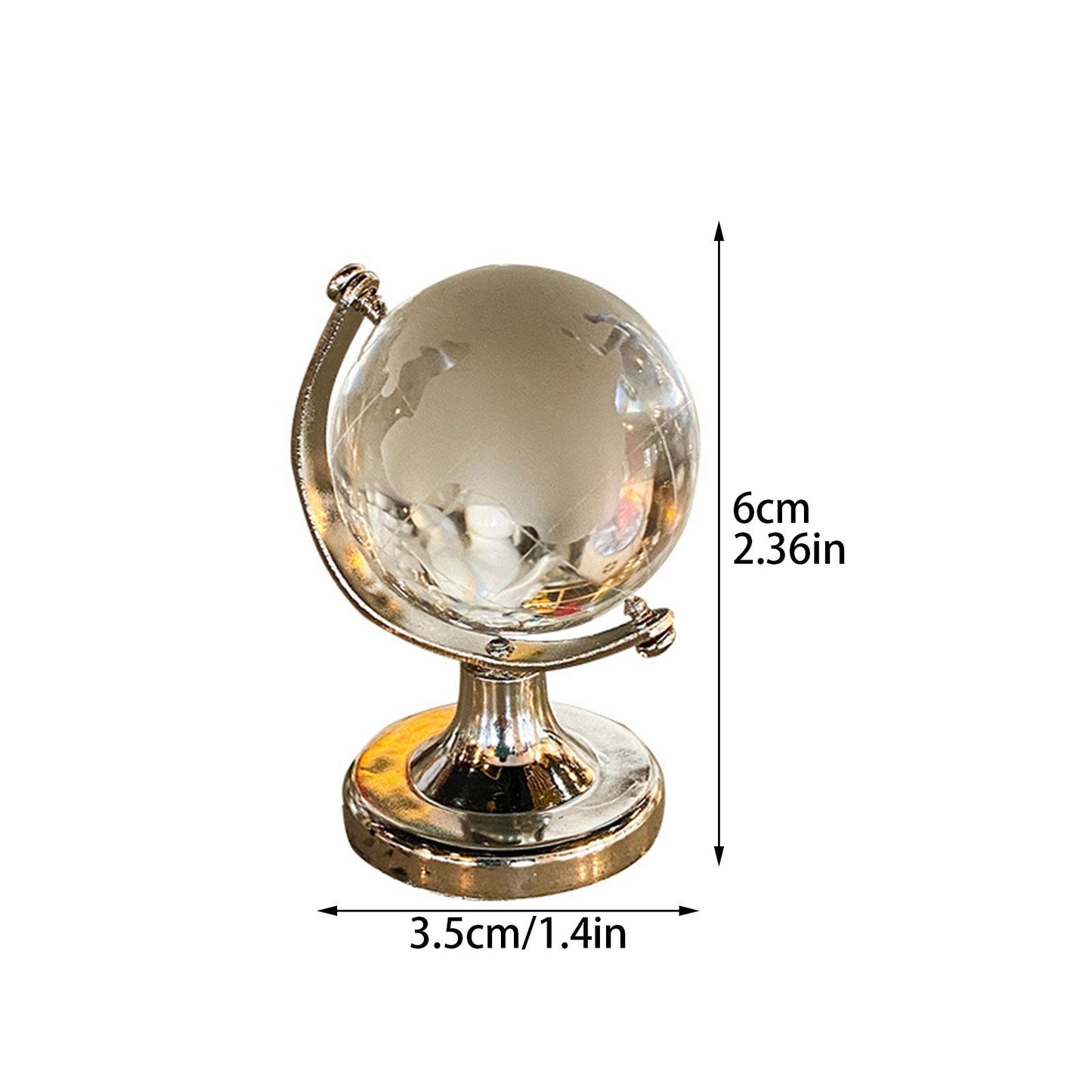 Simple Ins Style Mini Globe Girl Heart Creative Transparent Tabletop Decoration V1294-YM0523-220124HJ01-1