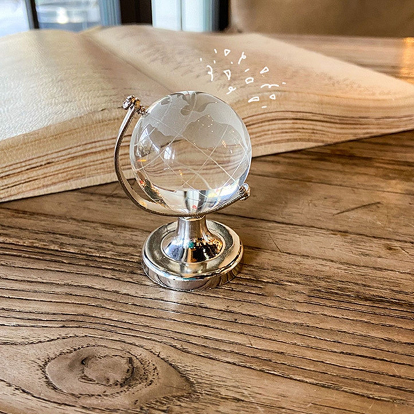Simple Ins Style Mini Globe Girl Heart Creative Transparent Tabletop Decoration V1294-YM0523-220124HJ01-1